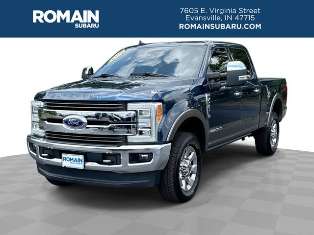 Blue 2019 Ford F-250 Super Duty King Ranch Crew Cab 4WD Pickup Truck Four-Wheel Drive 6-Speed Automatic