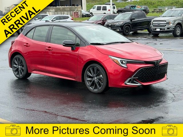 Finish Line Red/Midnight Black Metallic 2024 Toyota Corolla Hatchback Hatchback Front-Wheel Drive Continuously Variable Transmission