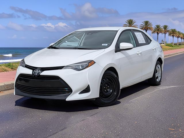 Super White 2019 Toyota Corolla Sedan Front-Wheel Drive Continuously Variable Transmission