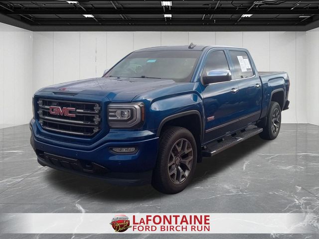 Blue Metallic 2016 GMC Sierra 1500 SLT Crew Cab 4WD Pickup Truck Four-Wheel Drive 8-Speed Automatic Overdrive
