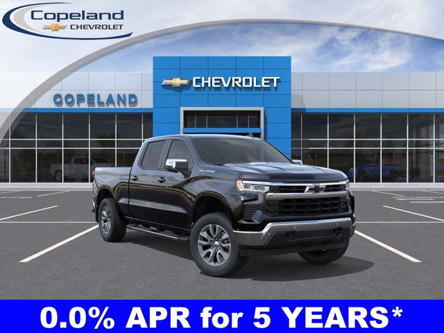Black 2026 Chevrolet Silverado 1500 LT Crew Cab 4WD Pickup Truck Four-Wheel Drive Automatic