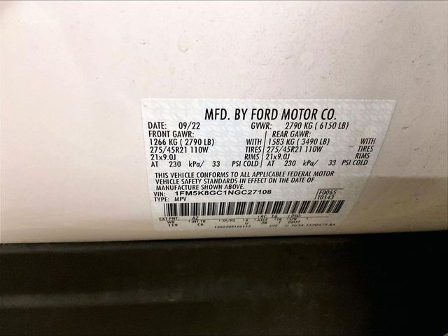 2022 Ford Explorer ST White at Bob Ruth Ford