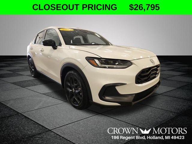 Platinum White Pearl 2025 Honda HR-V SUV / Crossover All-Wheel Drive Continuously Variable Transmission