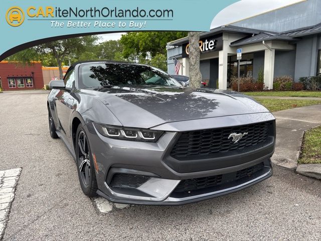 Carbonized Gray Metallic 2024 Ford Mustang EcoBoost Premium Convertible RWD Convertible Rear-Wheel Drive Automatic