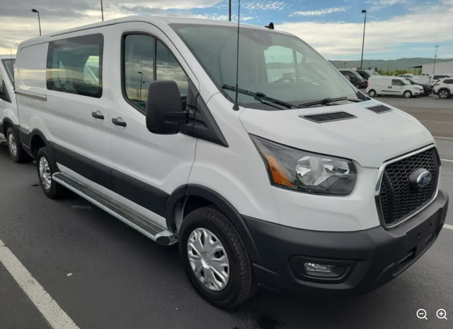 Oxford White 2025 Ford Transit Cargo Van Rear-Wheel Drive 