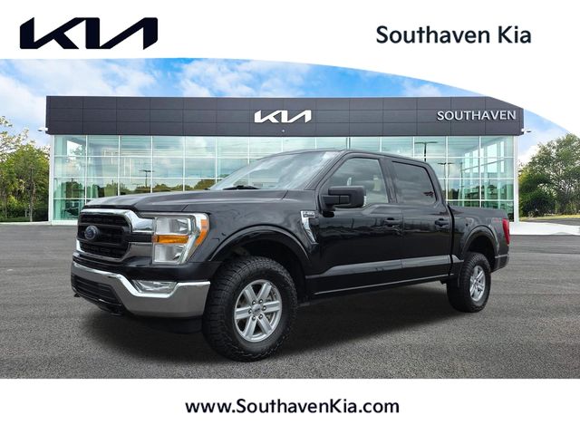 Black Metallic 2021 Ford F-150 XLT SuperCrew 4WD Pickup Truck Four-Wheel Drive Automatic