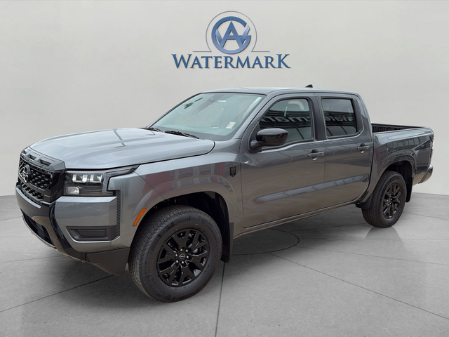 Gray (Gun Metallic) 2026 Nissan Frontier SV Crew Cab 4WD Pickup Truck Four-Wheel Drive 9-Speed Automatic Overdrive
