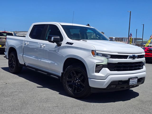 Summit White 2023 Chevrolet Silverado 1500 RST Crew Cab 4WD Pickup Truck Four-Wheel Drive Automatic