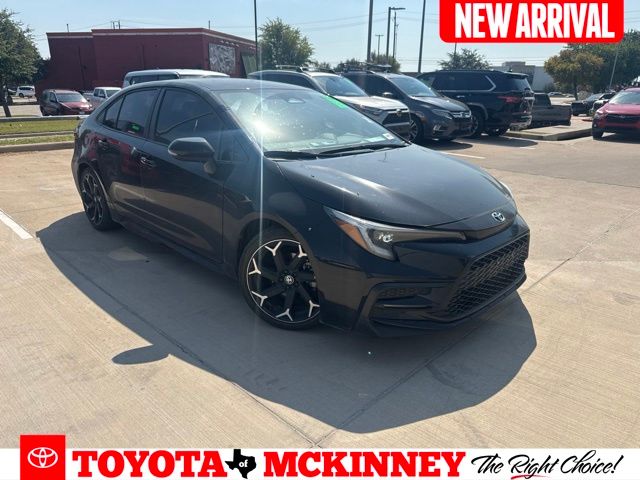 Midnight Black Metallic 2025 Toyota Corolla Sedan Front-Wheel Drive Continuously Variable Transmission