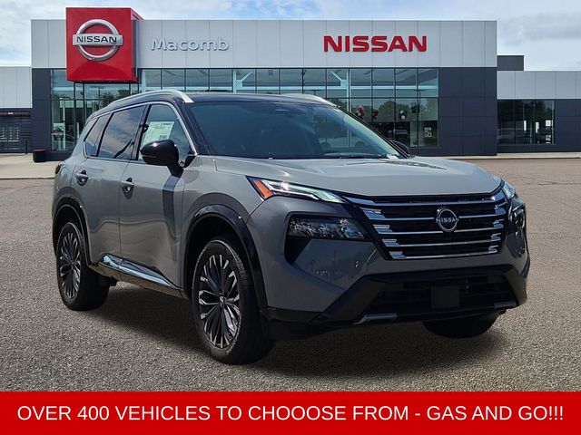 Boulder Gray/Super Black 2026 Nissan Rogue SUV / Crossover All-Wheel Drive Continuously Variable Transmission