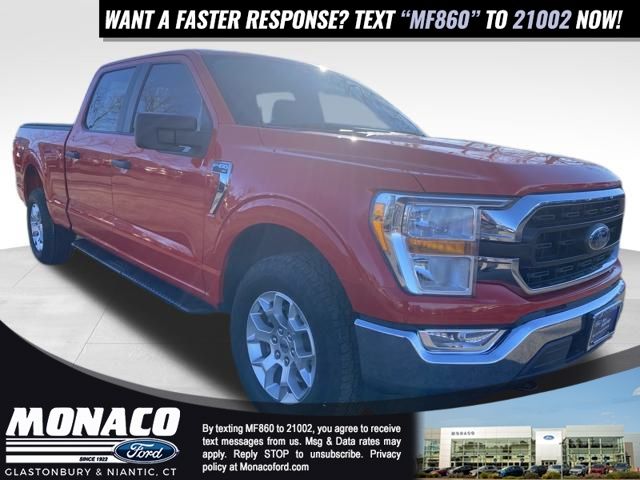 Race Red 2022 Ford F-150 Pickup Truck Four-Wheel Drive Automatic