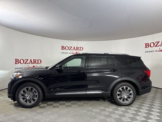 2025 Agate Black Metallic Ford Explorer Platinum RWD SUV