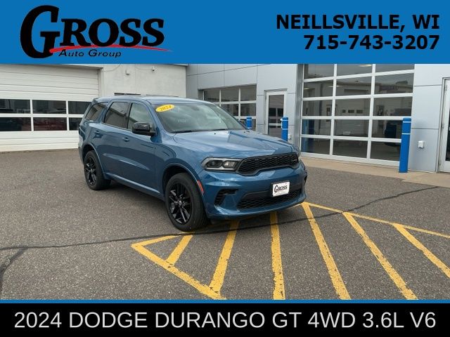 Blue (Frostbite Pearlcoat) 2024 Dodge Durango SUV / Crossover All-Wheel Drive 8-Speed Automatic
