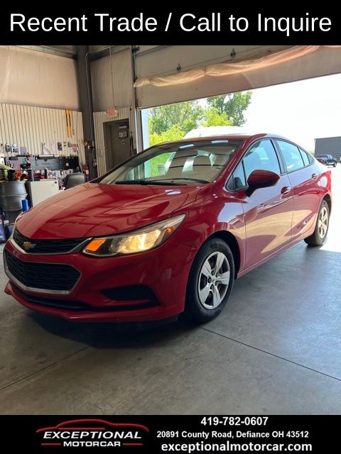 Red Hot 2018 Chevrolet Cruze Sedan Front-Wheel Drive 6-Speed Automatic