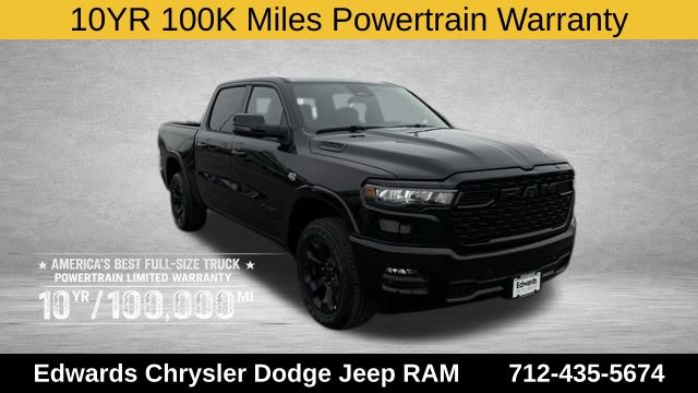 Diamond Black Crystal Pearlcoat 2026 RAM 1500 Big Horn Crew Cab 4WD Pickup Truck Four-Wheel Drive 8-Speed Automatic