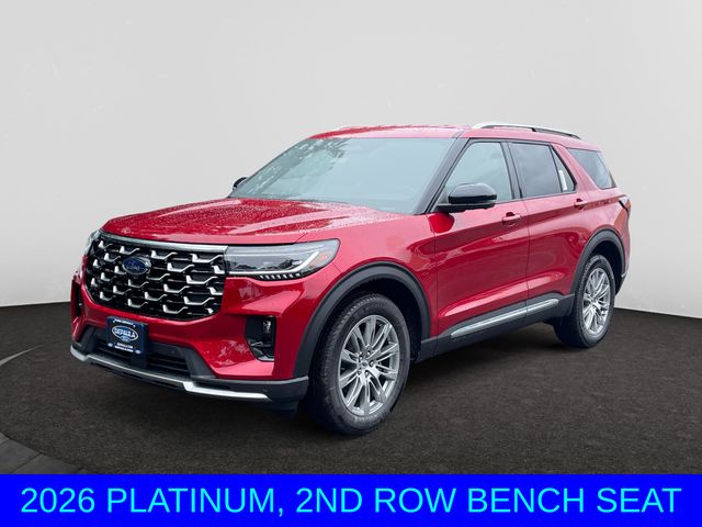 Red Metallic 2026 Ford Explorer SUV / Crossover All-Wheel Drive Automatic