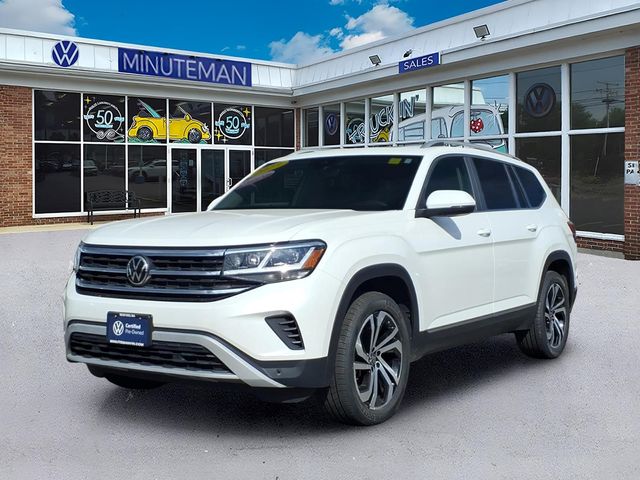 Opal White 2023 Volkswagen Atlas 8-Speed Automatic