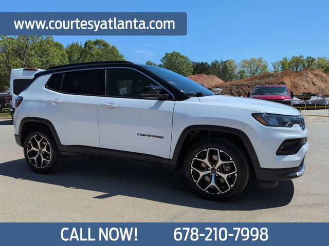 Bright White Clearcoat 2025 Jeep Compass Limited 4WD SUV / Crossover Four-Wheel Drive 8-Speed Automatic