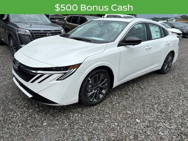 Aspen White Tricoat 2026 Nissan Sentra Sedan Front-Wheel Drive Continuously Variable Transmission