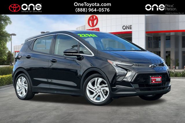 Black Metallic 2023 Chevrolet Bolt EV Hatchback Front-Wheel Drive 1-Speed Automatic