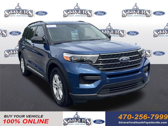 Blue Metallic 2020 Ford Explorer XLT RWD SUV / Crossover Rear-Wheel Drive Automatic