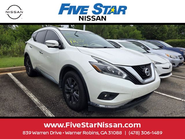 Pearl White 2018 Nissan Murano SV FWD SUV / Crossover Front-Wheel Drive Continuously Variable Transmission