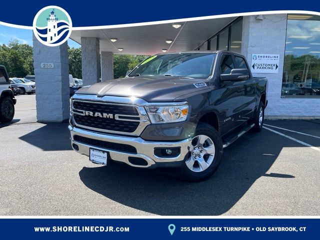 Gray (Granite Crystal Metallic Clearcoat) 2023 RAM 1500 Pickup Truck Four-Wheel Drive 8-Speed Automatic
