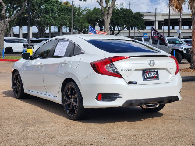 2020 Honda Civic Sport White at Emmons Autoplex