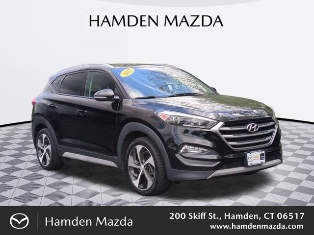 Black Noir Pearl 2017 Hyundai Tucson SUV / Crossover All-Wheel Drive 7-Speed Automatic