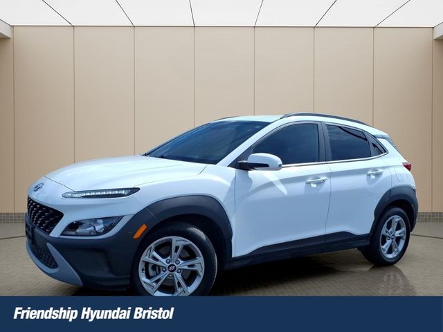 Lunar White 2023 Hyundai Kona SUV / Crossover All-Wheel Drive Continuously Variable Transmission