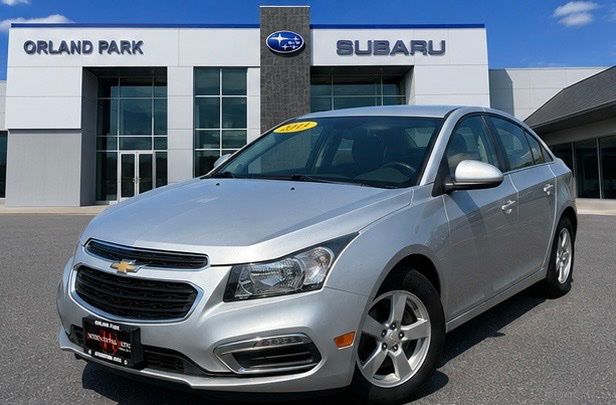 Silver Ice Metallic 2015 Chevrolet Cruze Sedan Front-Wheel Drive 6-Speed Automatic Overdrive