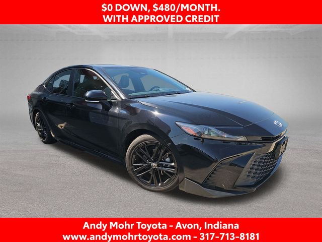 Midnight Black Metallic 2025 Toyota Camry Sedan Front-Wheel Drive Continuously Variable Transmission