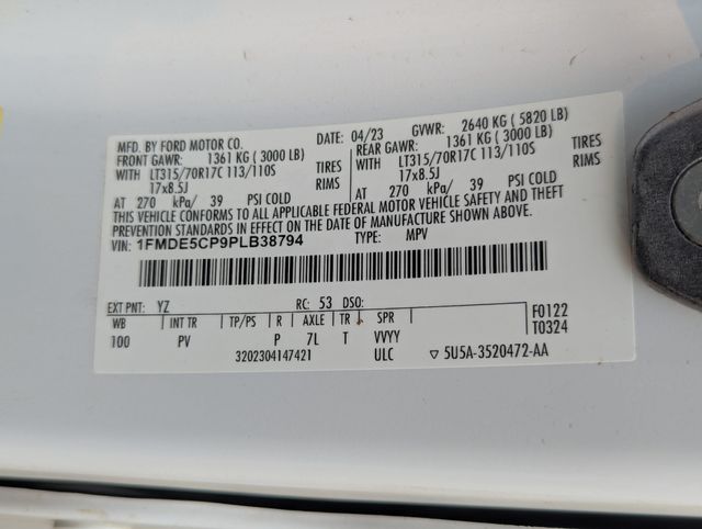 2023 Oxford White Ford Bronco Wildtrak 4X4 SUV