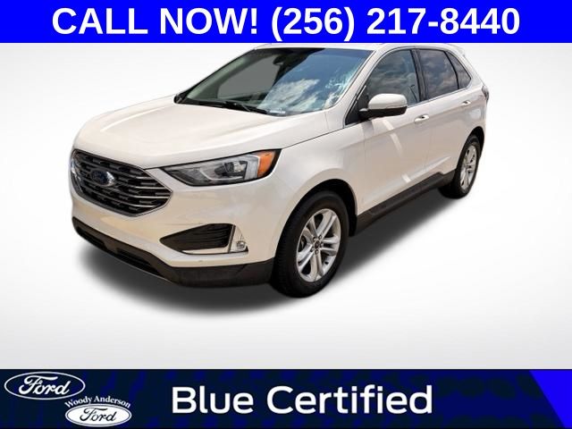 White Platinum Metallic Tri-Coat 2019 Ford Edge SUV / Crossover All-Wheel Drive 8-Speed Automatic