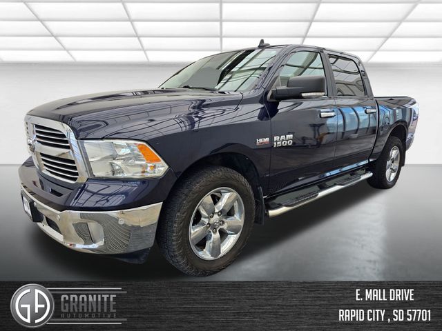 True Blue Pearlcoat 2017 RAM 1500 Big Horn Crew Cab 4WD Pickup Truck Four-Wheel Drive 8-Speed Automatic