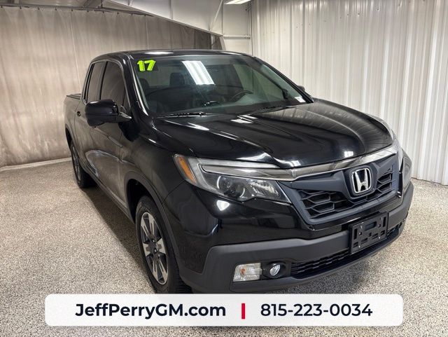 Black 2017 Honda Ridgeline RTL-T AWD Pickup Truck All-Wheel Drive 6-Speed Automatic