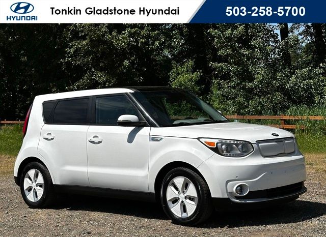 Clear White 2016 Kia Soul EV + Wagon Front-Wheel Drive 1-Speed Automatic