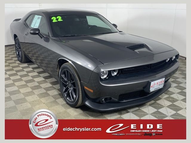 Gray (Granite Pearlcoat) 2022 Dodge Challenger Coupe All-Wheel Drive 8-Speed Automatic