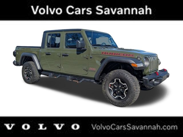 Sarge Green Clearcoat 2021 Jeep Gladiator Rubicon Crew Cab 4WD Pickup Truck Four-Wheel Drive 8-Speed Automatic