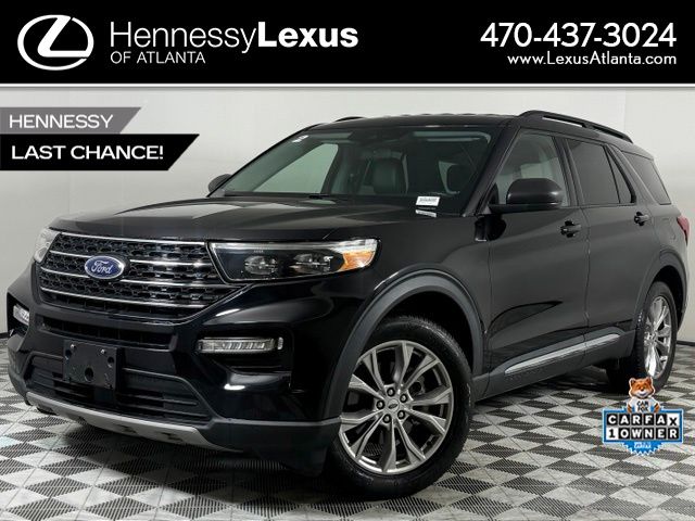 Black Metallic 2023 Ford Explorer SUV / Crossover Rear-Wheel Drive Automatic