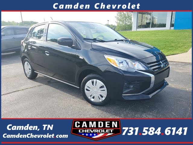 Jet Black Metallic 2024 Mitsubishi Mirage ES FWD Hatchback Front-Wheel Drive Continuously Variable Transmission