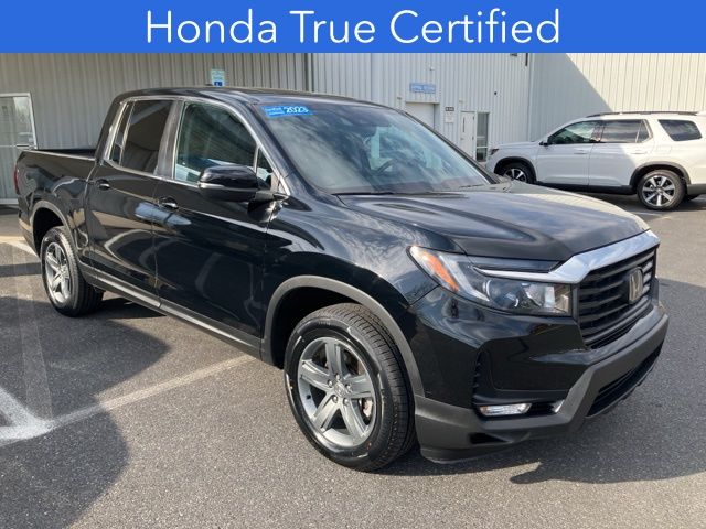 Crystal Black Pearl 2023 Honda Ridgeline Pickup Truck All-Wheel Drive 9-Speed Automatic