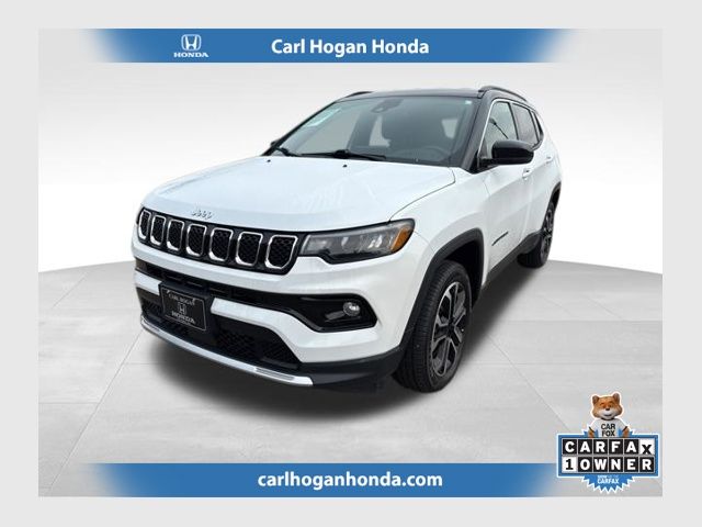 Bright White Clearcoat 2024 Jeep Compass Limited 4WD SUV / Crossover Four-Wheel Drive 8-Speed Automatic