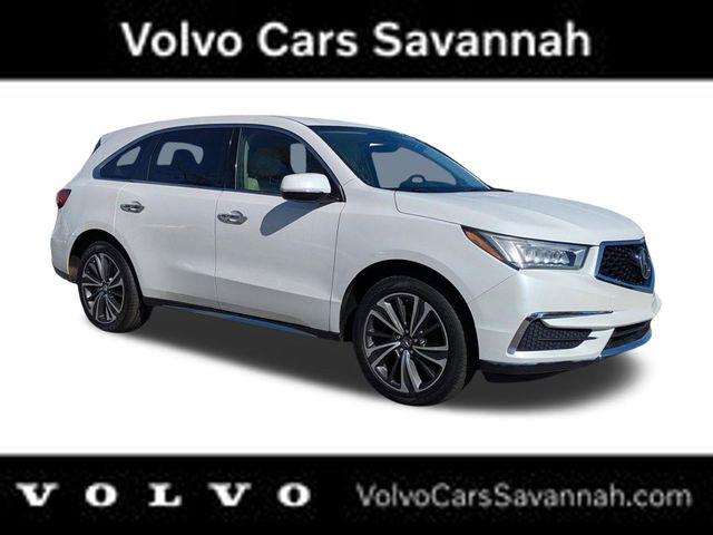Platinum White Pearl 2020 Acura MDX FWD with Technology Package SUV / Crossover Front-Wheel Drive 9-Speed Automatic