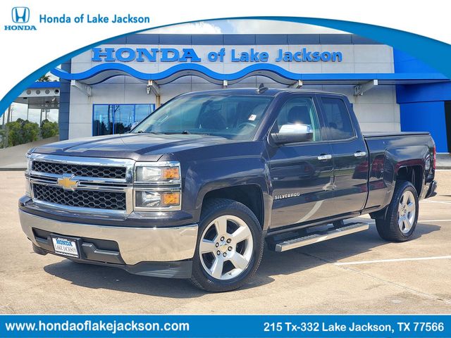 Gray (Tungsten Metallic) 2015 Chevrolet Silverado 1500 LS Double Cab RWD Pickup Truck 4X2 6-Speed Automatic Overdrive