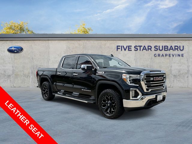 Onyx Black 2021 GMC Sierra 1500 SLT Crew Cab 4WD Pickup Truck Four-Wheel Drive Automatic