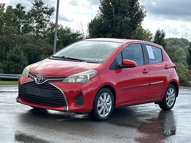 Absolutely Red 2015 Toyota Yaris Hatchback Front-Wheel Drive 4-Speed Automatic Overdrive