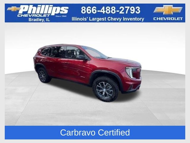 Volcanic Red Tintcoat 2024 GMC Acadia SUV / Crossover Four-Wheel Drive 8-Speed Automatic