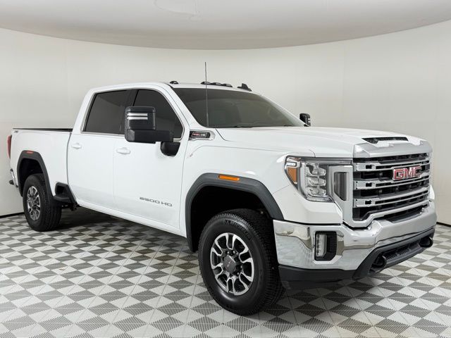 Summit White 2021 GMC Sierra 2500HD SLE Crew Cab 4WD Pickup Truck Four-Wheel Drive 6-Speed Automatic