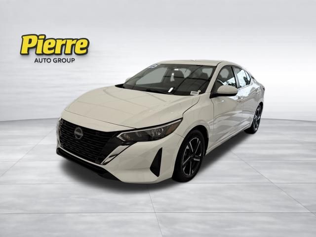 White (Fresh Powder) 2025 Nissan Sentra SV FWD Sedan Front-Wheel Drive Continuously Variable Transmission